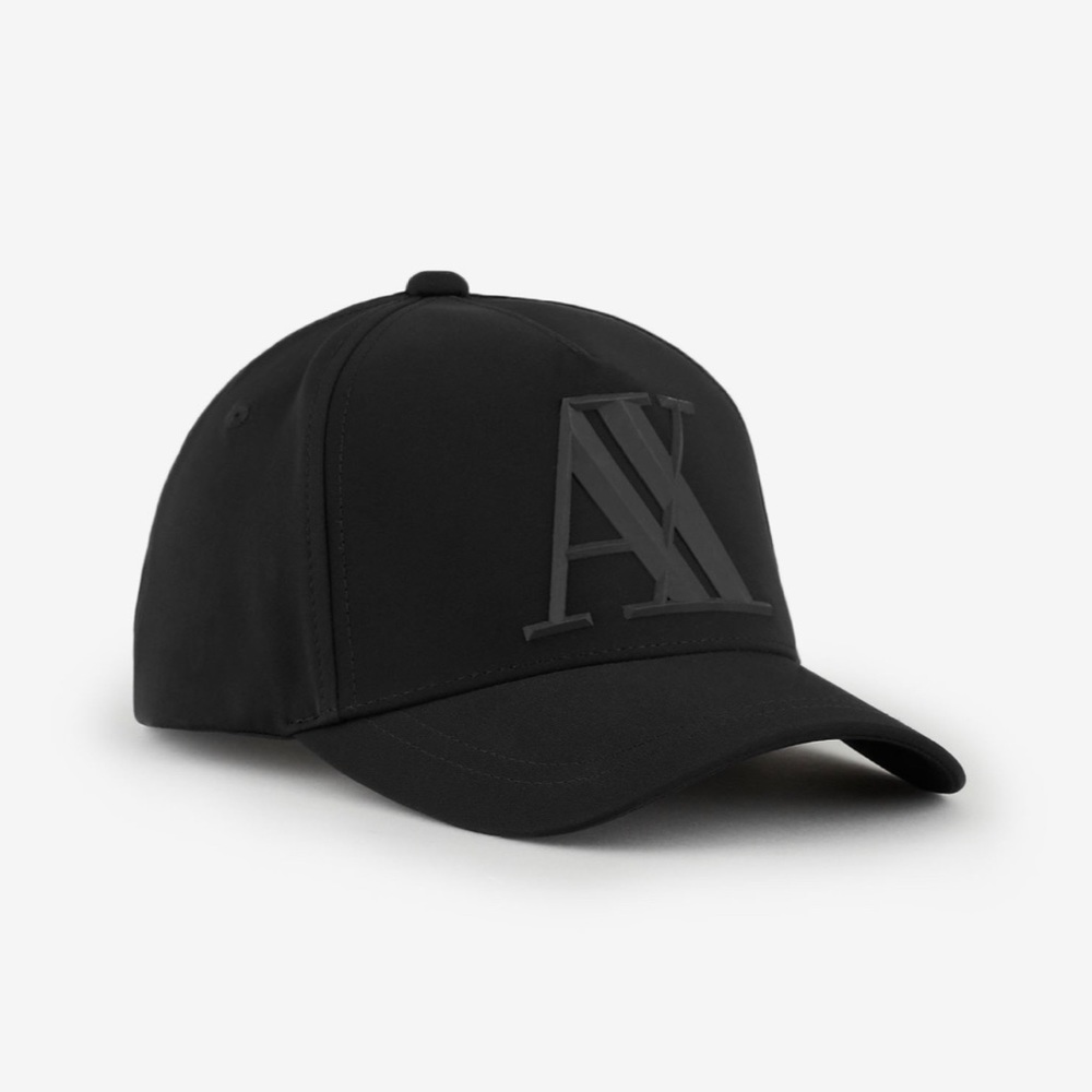 Armani Exchange RUBBERISED LOGO BASEBALL CAP